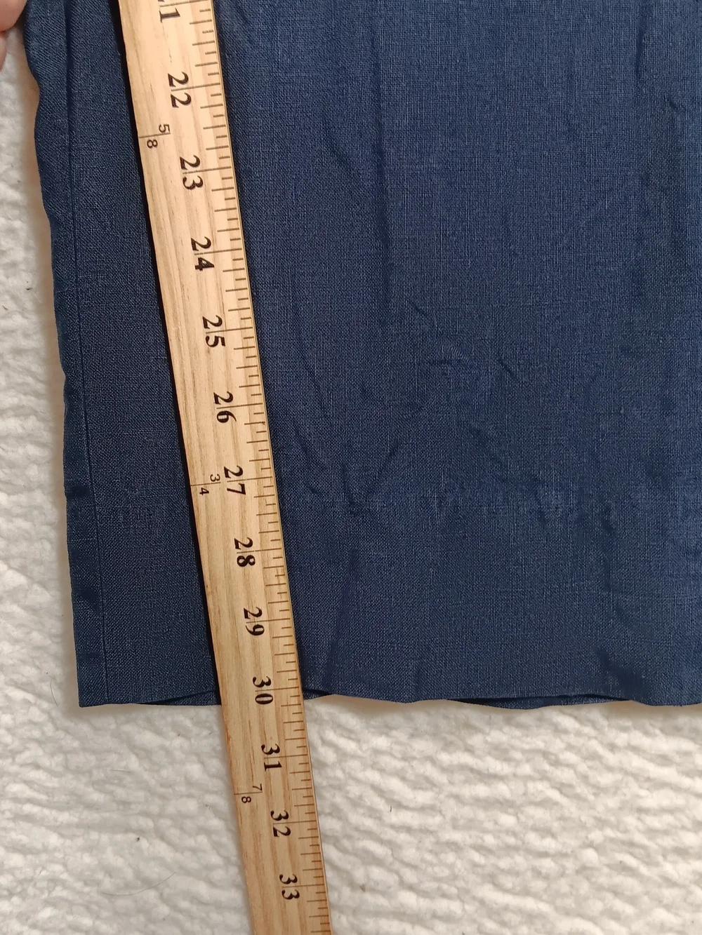 Vintage 80s Polo Ralph Lauren Pants Mens 36x30 Navy 100% Linen Trousers Italy